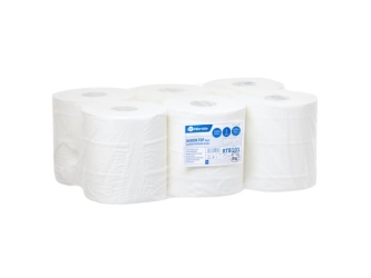 Merida Ręczniki papierowe w roli TOP MAXI, białe, średnica 19 cm, długość 158 m, dwuwarstwowe, ECOLABEL (RTB101)