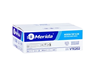 Merida Ręczniki papierowe  TOP SLIM, białe, dwuwarstwowe, 3000 szt. (VTE202) - Ręczniki papierowe MERIDA TOP SLIM, białe, dwuwarstwowe, 3000 szt.