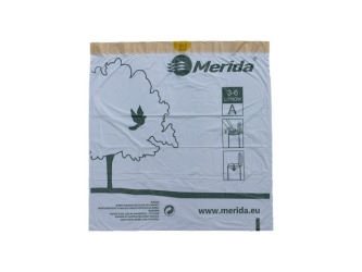 Merida Worki na śmieci z taśmą ściągającą, zapachowe , pojemność 3-6 l, rolka 40 szt (WTB001) - Jednorazowe worki na śmieci z taśmą ściągającą, zapachowe MERIDA TOP, pojemność 3-6 l, rolka 40 szt., BIAŁE, HDPE