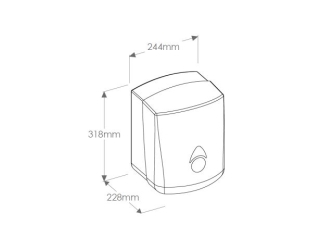 Merida Pojemnik na ręczniki papierowe w rolach COMO, tworzywo ABS (CCC101) - Pojemnik na ręczniki papierowe w rolach Merida COMO, tworzywo ABS