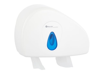 Merida Pojemnik na papier toaletowy TOP DUO z uchwytem na resztkę rolki, tworzywo ABS, biały (BTS202)