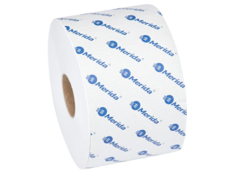 Merida Papier toaletowy OPTIMUM, biały, średnica 13,5 cm, długość 68 m, dwuwarstwowy, worek 18 szt. (POB503)