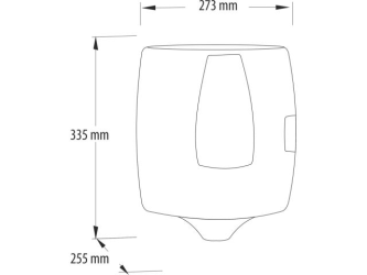 Merida Pojemnik na ręczniki w rolach w systemie listkowym ONE CENTER PULL, tworzywo ABS (CEB701)
