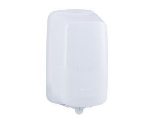 Merida Pojemnik na papier toaletowy lub ręczniki papierowe w rolach  HARMONY CENTER PULL, tworzywo, biały transparentny (BHB701)