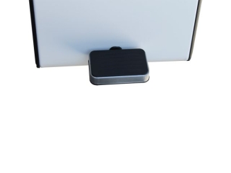 Merida Kosz z przyciskiem pedałowym, prostokątny 7 l, metalowy, biały (KIB425)