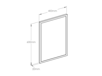 Merida Lustro w ramie metalowej STELLA 40x60 cm (GSB101)