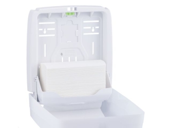 Merida Pojemnik na ręczniki składane  HARMONY SLIM, tworzywo, biały transparentny (AHB102) - Pojemnik na ręczniki składane Merida HARMONY SLIM, tworzywo, biały transparentny
